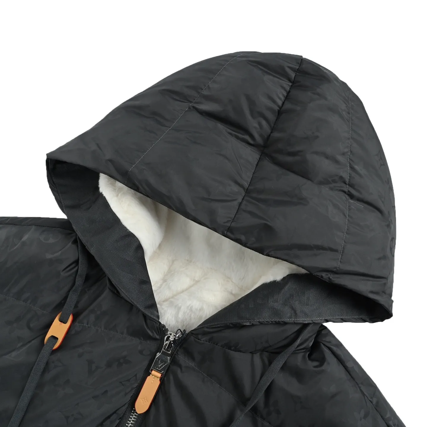 Louis Vuitton/Louis Vuitton SKI Ski Series Dark Pattern Armband Hooded Down Jacket